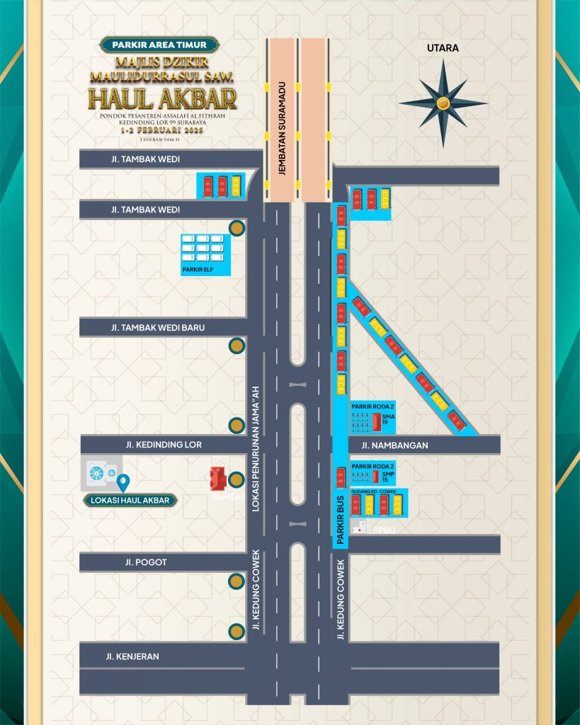 denah parkir haul akbar kedinding 2025
